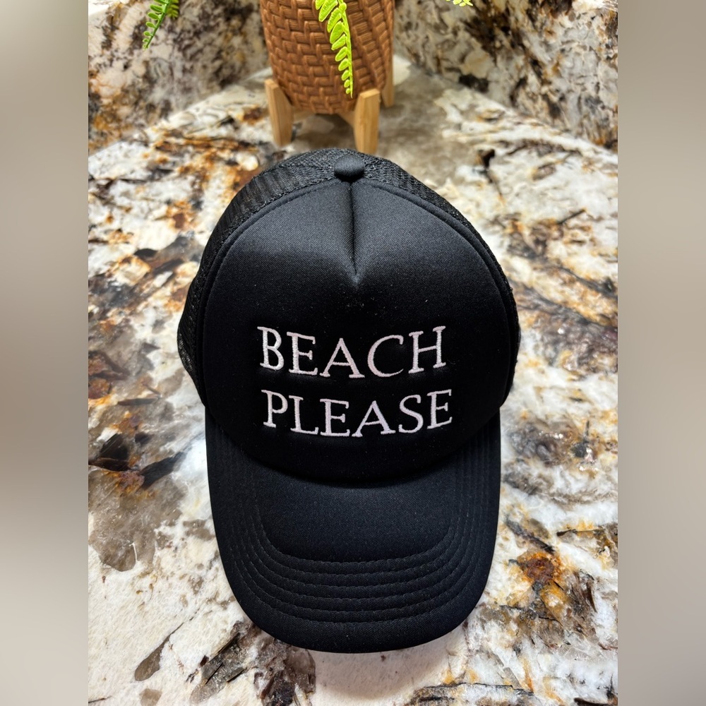 Black Beach Please Women's Hat - Picture 9 of 10
